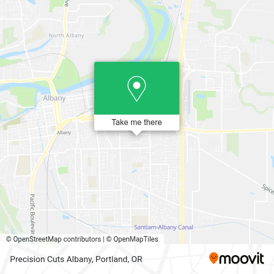 Precision Cuts Albany map