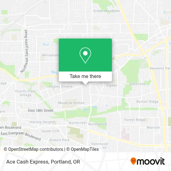 Ace Cash Express map