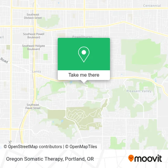 Oregon Somatic Therapy map