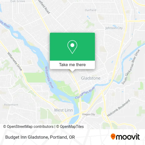 Budget Inn Gladstone map