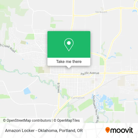 Amazon Locker - Oklahoma map