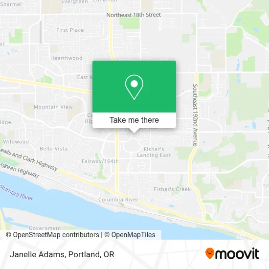 Janelle Adams map