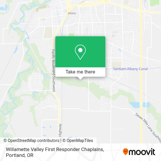 Willamette Valley First Responder Chaplains map