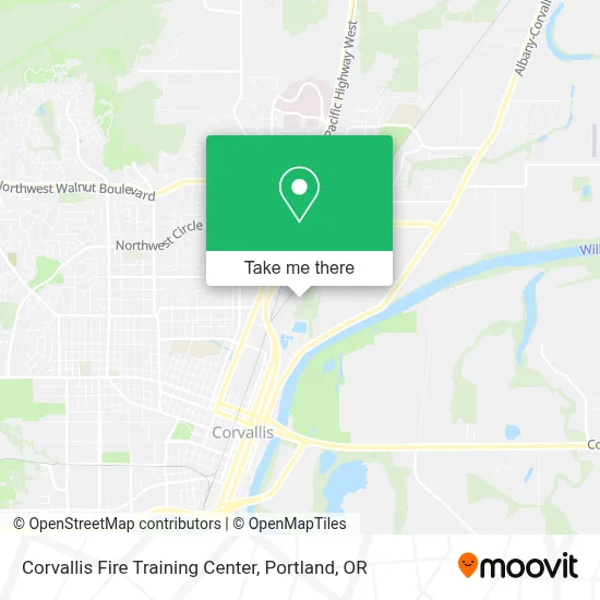 Corvallis Fire Training Center map