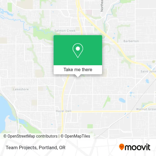 Team Projects map