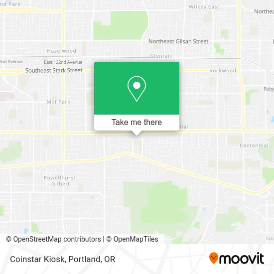 Coinstar Kiosk map