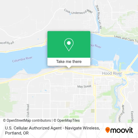 U.S. Cellular Authorized Agent - Navigate Wireless map