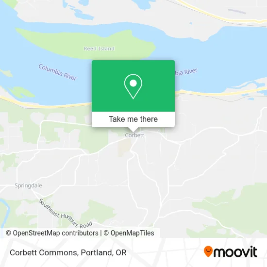 Corbett Commons map