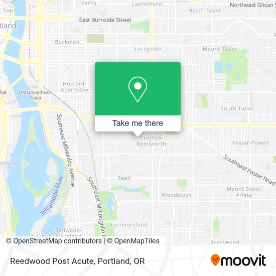 Reedwood Post Acute map