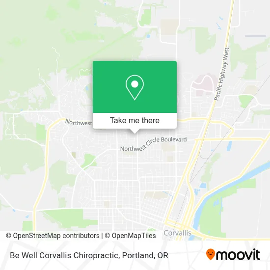 Be Well Corvallis Chiropractic map
