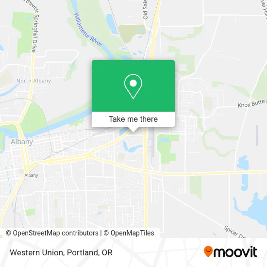 Western Union map