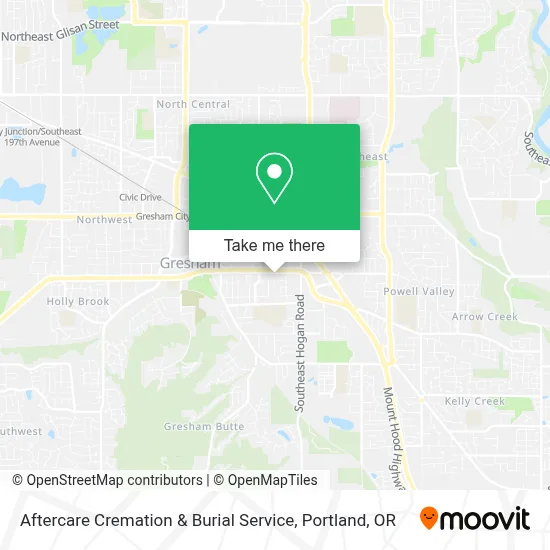 Aftercare Cremation & Burial Service map