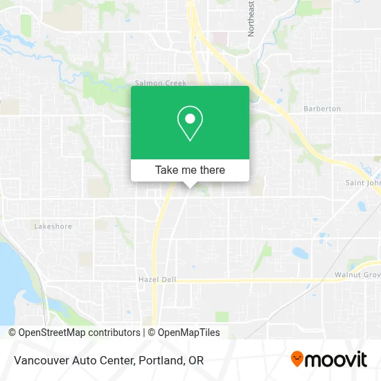 Vancouver Auto Center map