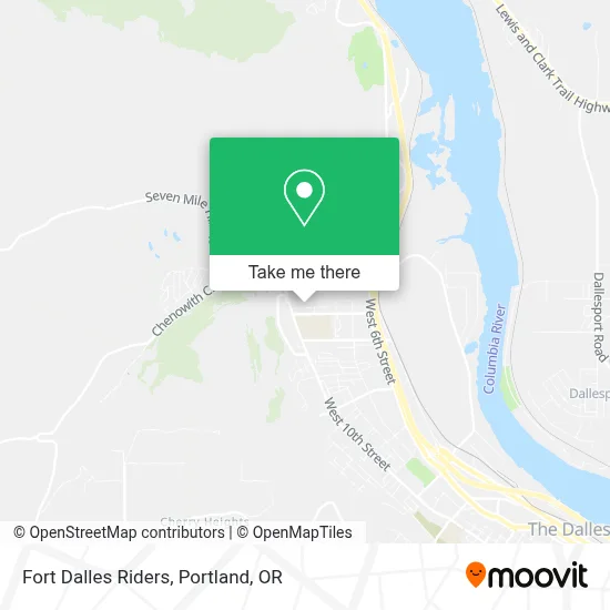 Fort Dalles Riders map