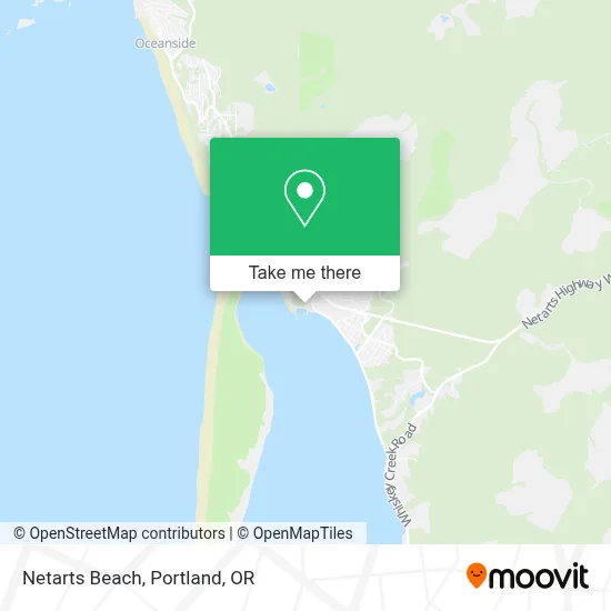 Netarts Beach map