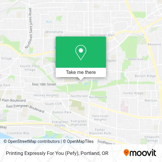 Printing Expressly For You (Pefy) map