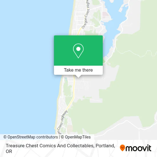 Treasure Chest Comics And Collectables map
