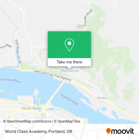 World Class Academy map