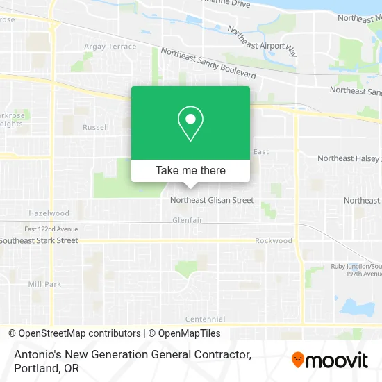 Antonio's New Generation General Contractor map