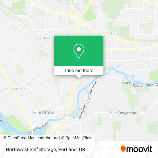 Northwest Self Storage map
