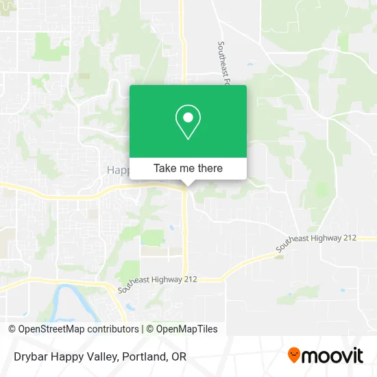 Drybar Happy Valley map