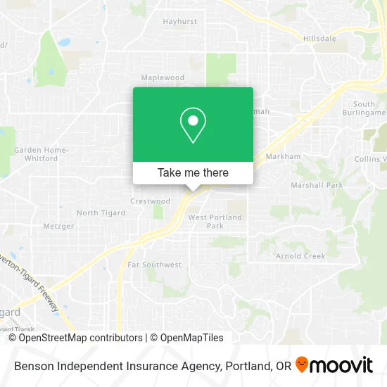 Benson Independent Insurance Agency map