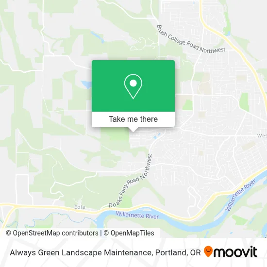 Always Green Landscape Maintenance map