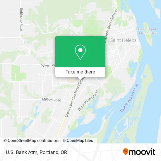 U.S. Bank Atm map