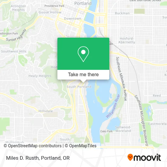 Miles D. Rusth map