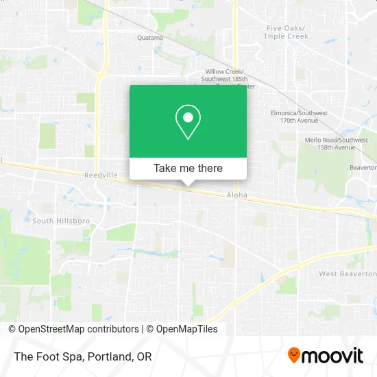The Foot Spa map