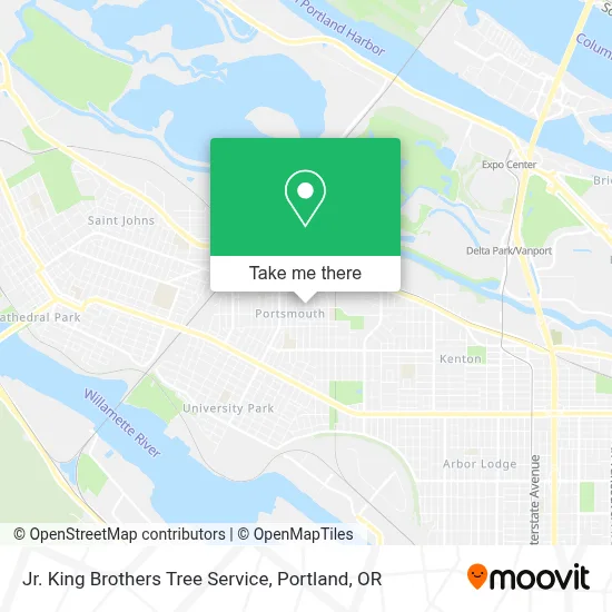 Jr. King Brothers Tree Service map