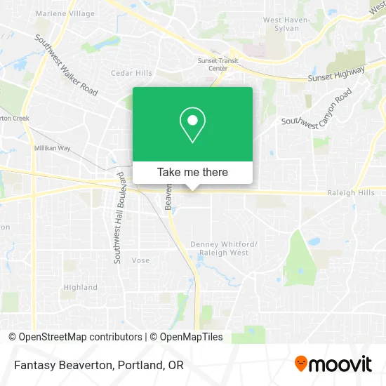 Fantasy Beaverton map