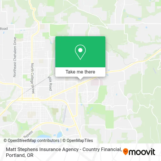 Matt Stephens Insurance Agency - Country Financial map