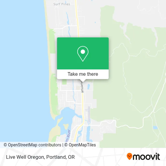 Live Well Oregon map