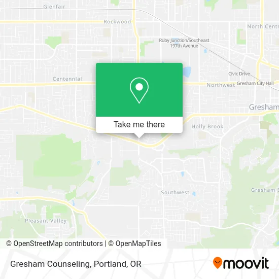 Gresham Counseling map