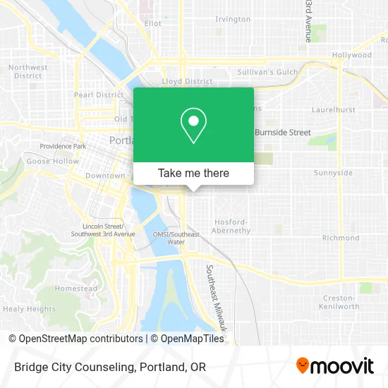 Bridge City Counseling map