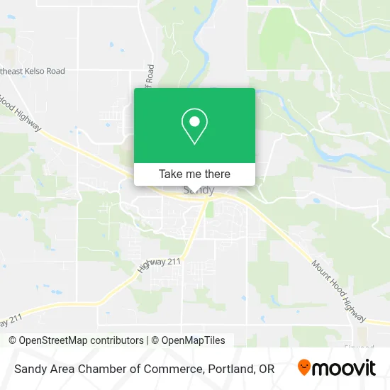 Sandy Area Chamber of Commerce map