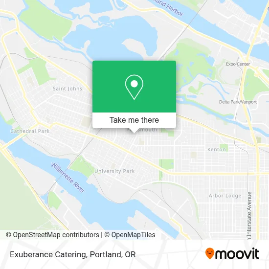 Exuberance Catering map