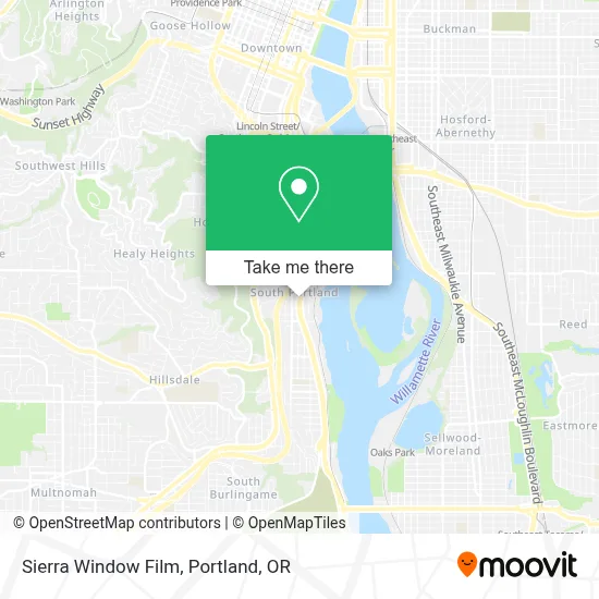 Sierra Window Film map
