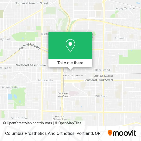 Columbia Prosthetics And Orthotics map