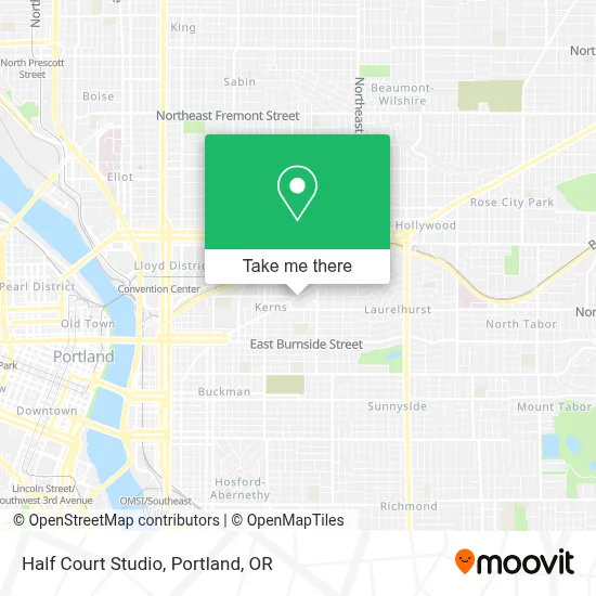 Half Court Studio map