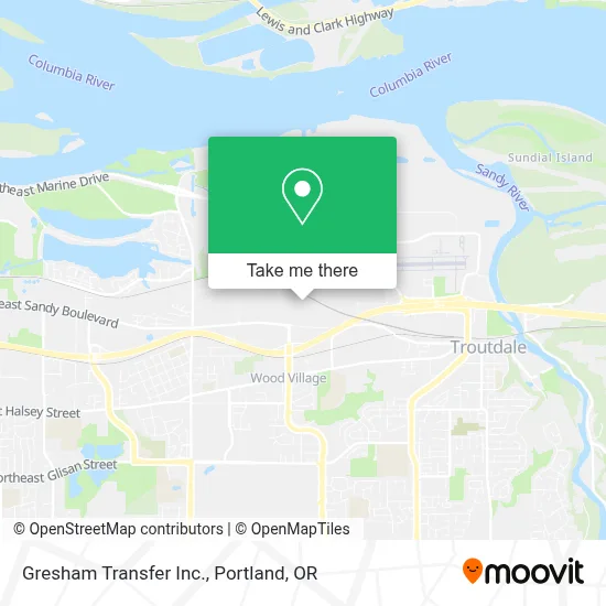 Gresham Transfer Inc. map