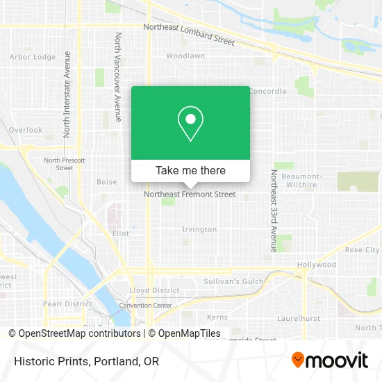 Historic Prints map