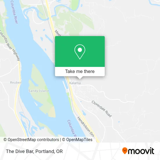 The Dive Bar map