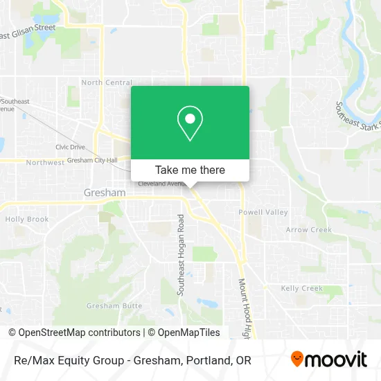 Re/Max Equity Group - Gresham map