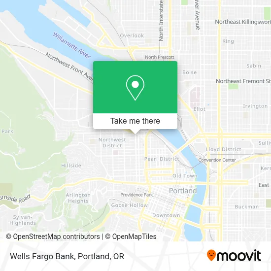 Wells Fargo Bank map
