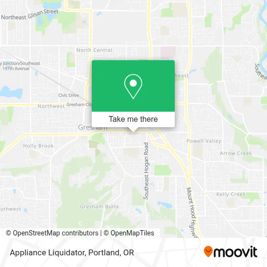 Appliance Liquidator map