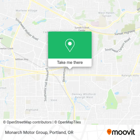 Monarch Motor Group map