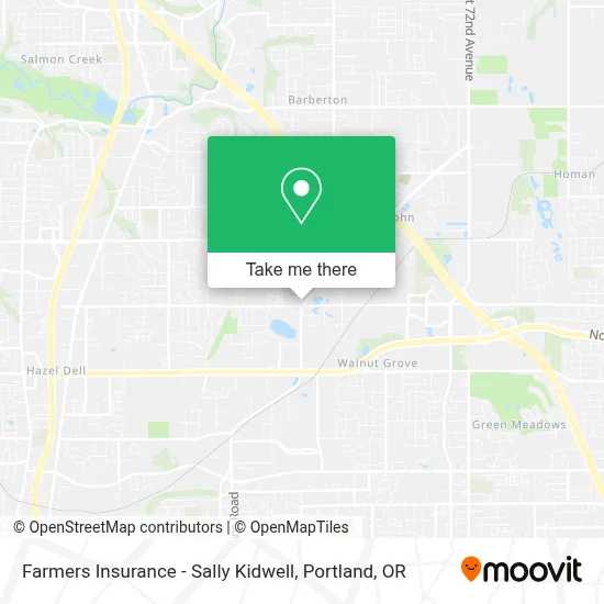 Farmers Insurance - Sally Kidwell map