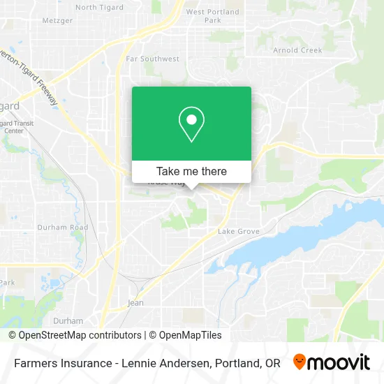 Farmers Insurance - Lennie Andersen map